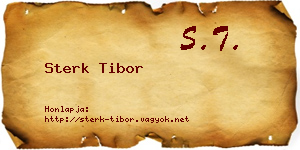 Sterk Tibor névjegykártya